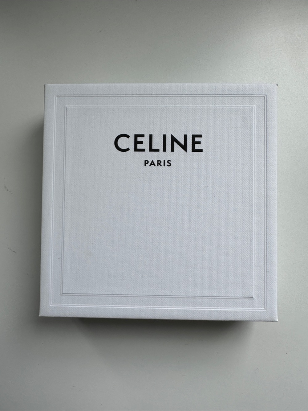 Celine White and Black Logo Presentation Box